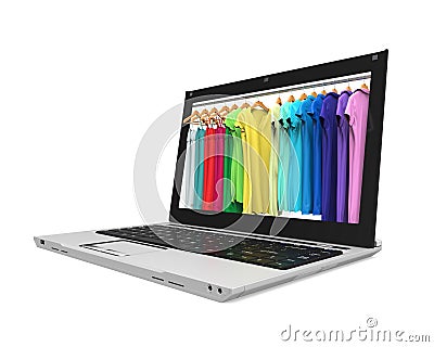 Online Fashion Store Stock Photo