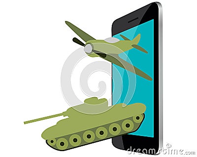 Online Games Vector Illustration