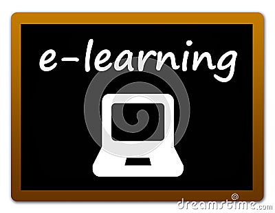 Online learning Stock Photo