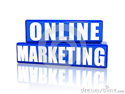 Online marketing Stock Photo