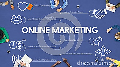 Online Marketing Advertisement Promotion Advertising Concept Stock Photo