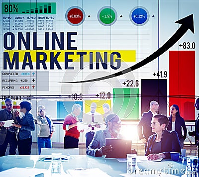 Online Marketing Advertising Commercial Brand Concept Stock Photo