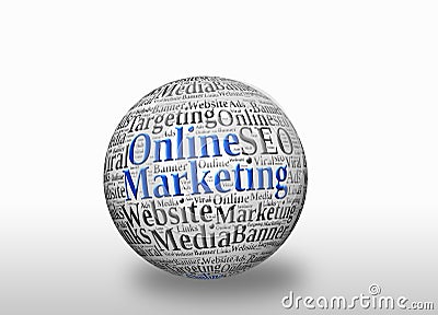 Online marketing Stock Photo