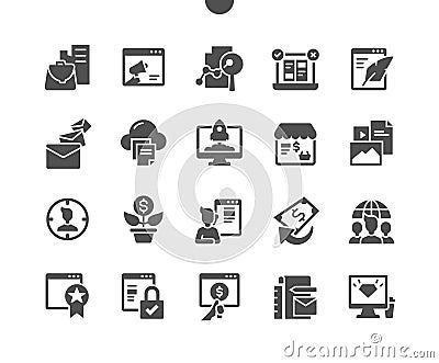 Online marketing. Creative startup. Vector Illustration