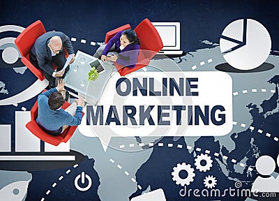 Online Marketing Promotion Branding Advertisement Concept Stock Photo