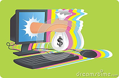 Online Money Stock Photo