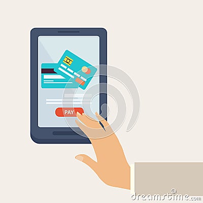 Online payment concept Vector Illustration