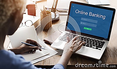 Online Payment Internet Banking Concept Stock Photo