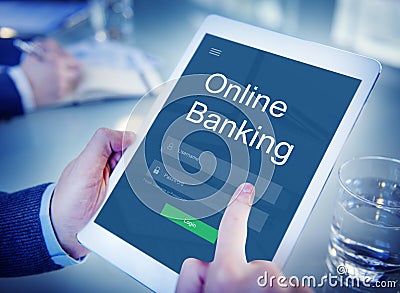 Online Payment Internet Banking Concept Stock Photo