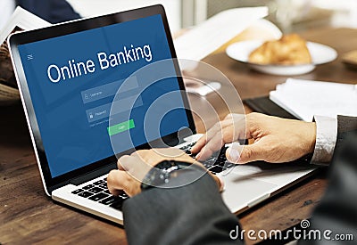 Online Payment Internet Banking Concept Stock Photo