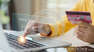 Online Payment Internet Banking Technology Stock Photo