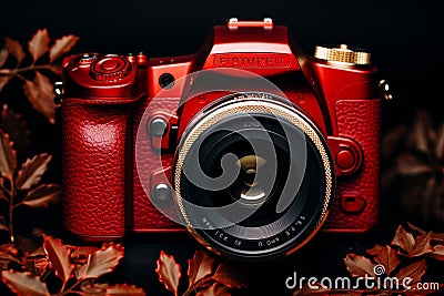 Online photography hobby. mastering the art of capturing moments with a professional photo camera Stock Photo