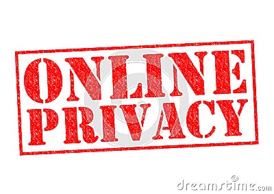 ONLINE PRIVACY Stock Photo