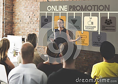 Online Promotion Advertisement Commercial Concept Stock Photo