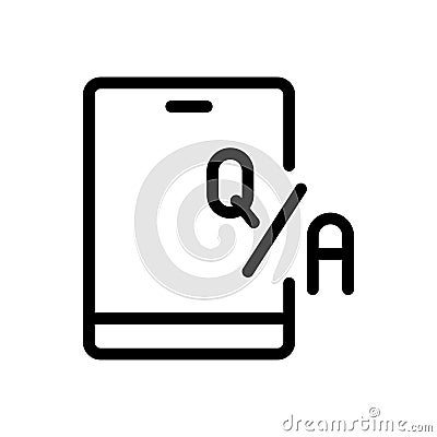 Online question answers Vector Illustration