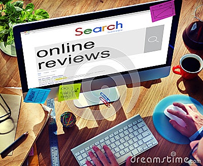 Online Reviews Feedback Comment Suggestion Concept Stock Photo