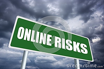 Online risks Stock Photo