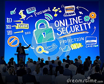 Online Security Protection Internet Safety Business Seminar Concept Stock Photo