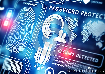 Online Security Technology Stock Photo