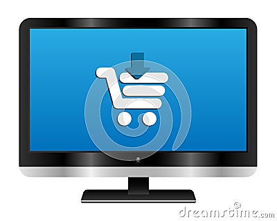 Online shopping Vector Illustration