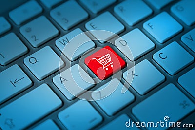 Online shopping concept Editorial Stock Photo