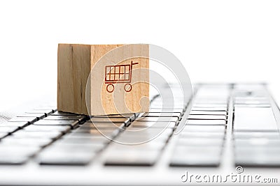 Online shopping and e-commerce concept Stock Photo