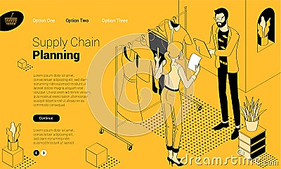 Online shopping isometric concept. Vector Illustration