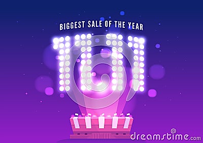 11.11 Online Shopping sale poster or flyer design. Singles day sale banner. Global shopping world day. Vector Illustration