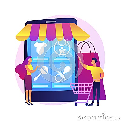 Online shopping vector concept metaphor Vector Illustration