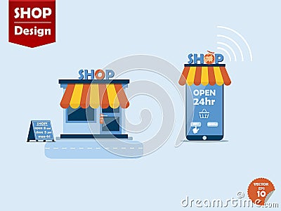 Online store concept Stock Photo