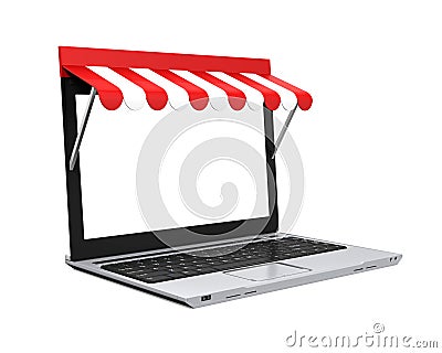 Online Store Concept Isolated Stock Photo