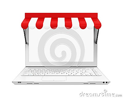 Online Store Concept Isolated Stock Photo