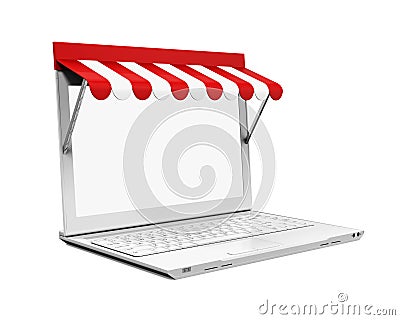 Online Store Concept Isolated Stock Photo