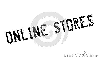 Online Stores rubber stamp Vector Illustration