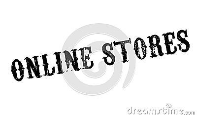 Online Stores rubber stamp Vector Illustration