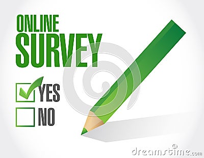 online survey check list illustration design Cartoon Illustration