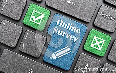 Online survey Stock Photo