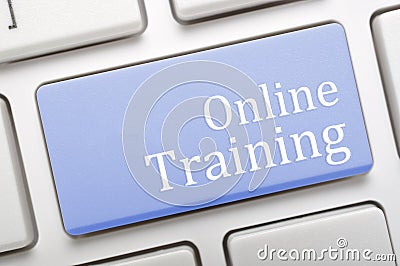 Online Training Stock Photo