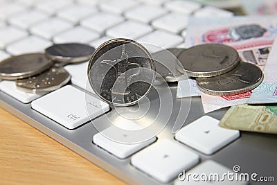 Online transaction concept Stock Photo