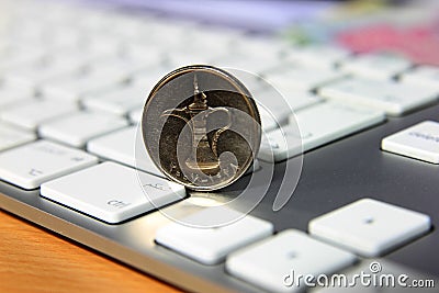 Online transaction concept Stock Photo