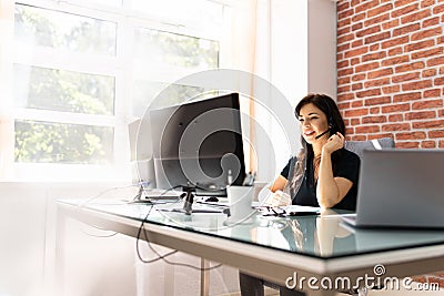 Online Virtual Training Conference Webinar Stock Photo