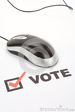 Online Voting Stock Photo