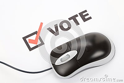 Online Voting Stock Photo