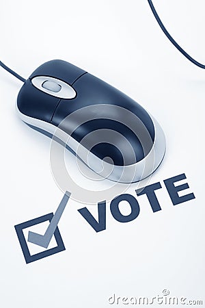 Online Voting Stock Photo