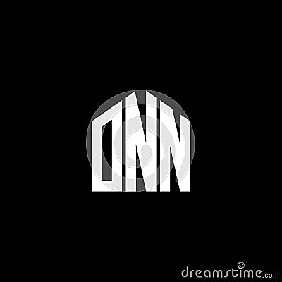 ONN letter logo design on BLACK background. ONN creative initials letter logo concept. ONN letter design.ONN letter logo design on Vector Illustration
