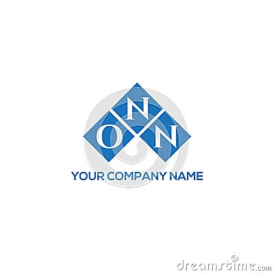 ONN letter logo design on WHITE background. ONN creative initials letter logo concept. Vector Illustration