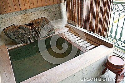 Onsen Bath Stock Photo