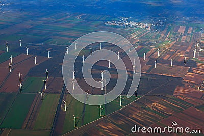 Onshore wind farm Stock Photo