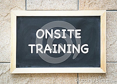 Onsite Training Stock Photo