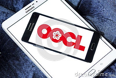 Oocl container shipping logo Editorial Stock Photo